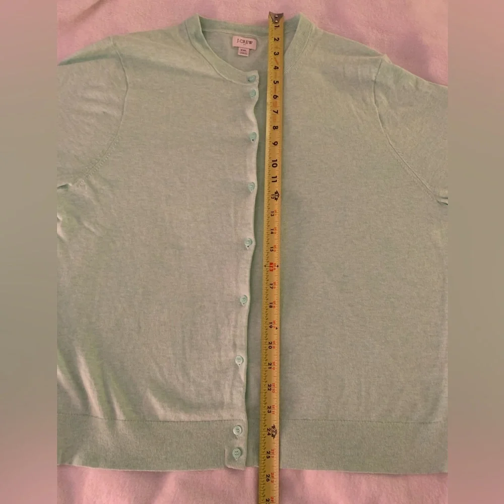 J. Crew 100% Cotton Mint Green XXL Cardigan